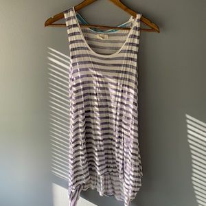 Cupid Blue and White Tank Top